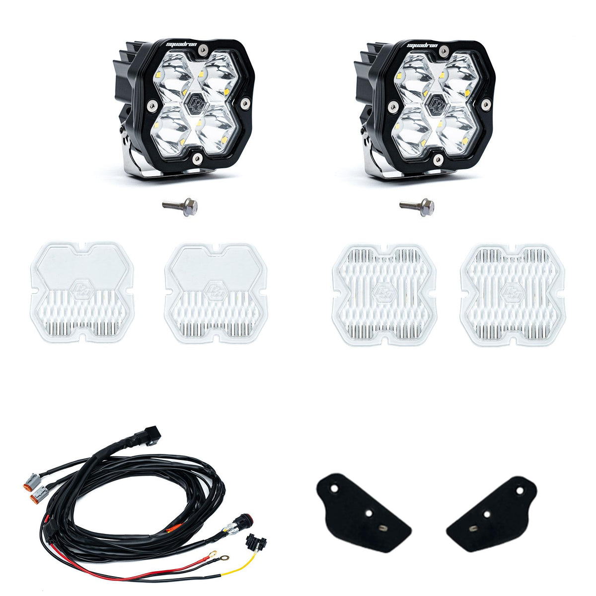 Squadron 2.0 Sport A-Pillar Light Kit Ford 2021-27 Bronco 2022-24 Bronco Raptor Toggle Baja Designs